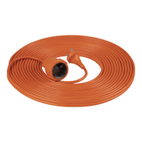 Przedłużacz PVC IP20 20m 1x2P, H03VV-F 2x1mm²