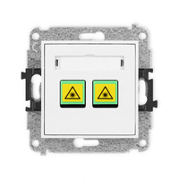 KARLIK MINI 25MGOP-2 Gniazdo światłowodowe optyczne podwójne