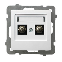 Ospel as ANTYBAKTERYJNY GPE-2GA/m/00 Gniazdo ekwipotencjalne podwójne produkt zawiera nanocząsteczki srebra