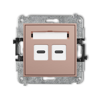 KARLIK MINI 62MGUSB-8 Mechanizm gniazda podwójnego 2xUSB C-C