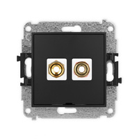 KARLIK ICON 12IGGBO-4  Gniazdo głośnikowe pojedyńcze