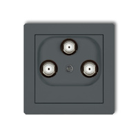 KARLIK DECO 28DGMV  Gniazdo multimedialne 3F DATA (Vectra)