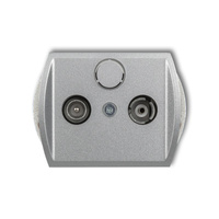 KARLIK TREND 7G6K  Gniazdo abonenckie RTV końcowego w szeregu gniazd przelotowych 6dB