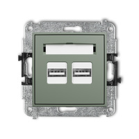 KARLIK MINI 61MCUSB-6 Mechanizm ładowarki USB podwójnej 2xUSB A, 15,5W max., 5V, 3.1A